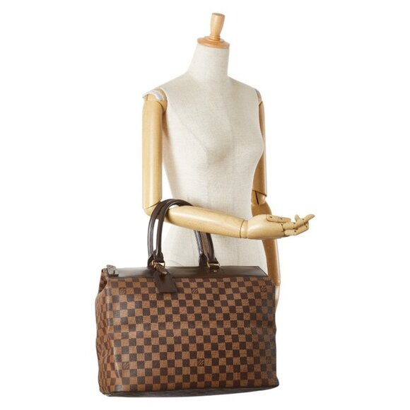 LOUIS VUITTON Brown Damier Leather Boston Bag - Picture 12 of 12